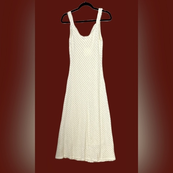 NWT Vici X Skylar Rose Cordera Textured Cowl Neck Midi Dress in Cream, Medium - Picture 5 of 15